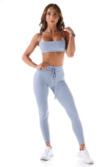 Blue Flex Leggings