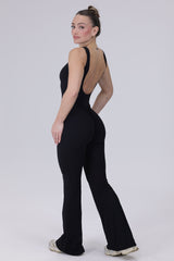 Backless Jumpsuit Black