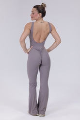 Backless Jumpsuit Beige