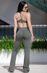 Olive Flare Pants