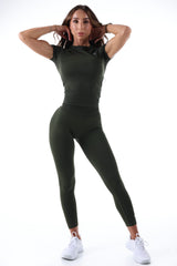 Green Sculpt Leggings