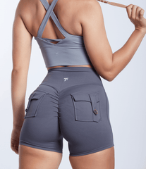 Shorts con tope fruncido Contour