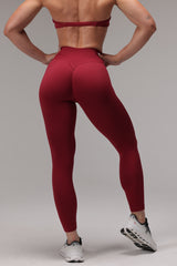 Burgundy Fit Leggings