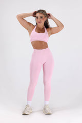 FlowerBomb Pink Top Sports Bra