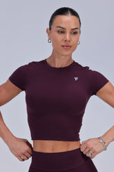 Motion Crop Top Deep Purple
