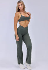 Olive Flare Pants