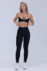 Black Contrast Sculpt Bra