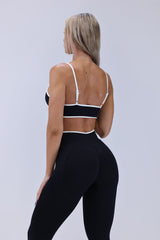 Black Contrast Sculpt Bra