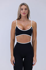Black Contrast Sculpt Bra