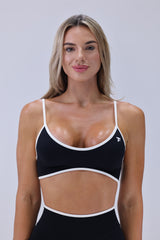 Black Contrast Sculpt Bra