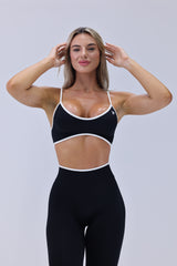 Black Contrast Sculpt Bra