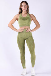 Bright side Green Leggings