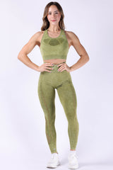 Bright side Green Leggings