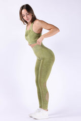 Bright side Green Leggings