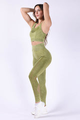 Bright side Green Leggings