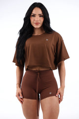 TF Brown Crop Top