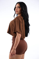 TF Brown Crop Top