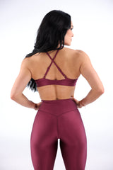 Velvet Wine Bra