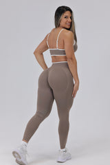 Taupe Contrast Leggings