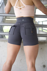 Shorts con tope fruncido Contour