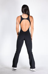 Black Slay Flare Jumpsuit