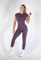 Classy Slim 2 pieces Set (Short Sleeve + Leggings)