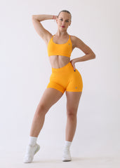 Seamless Sculpt Orange Top