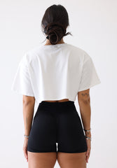 T FIT White Crop Top