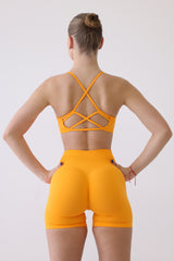 Seamless Sculpt Orange Top