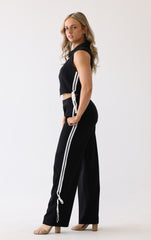 Side contrast zipper Vest