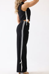 Side contrast zipper Vest