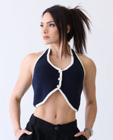 Halter Sweater vest NAVY