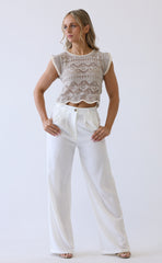 Chloe ruffle Sleeve sweater