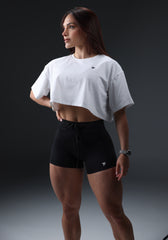 T FIT White Crop Top