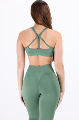 Active Motion Green Sports Bra