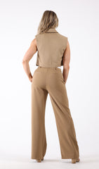 Glam Waist Pants with Contrast Detail