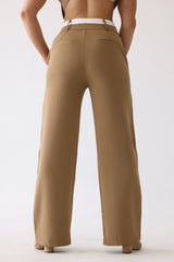 Glam Waist Pants with Contrast Detail
