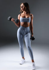 Blue Flex Leggings