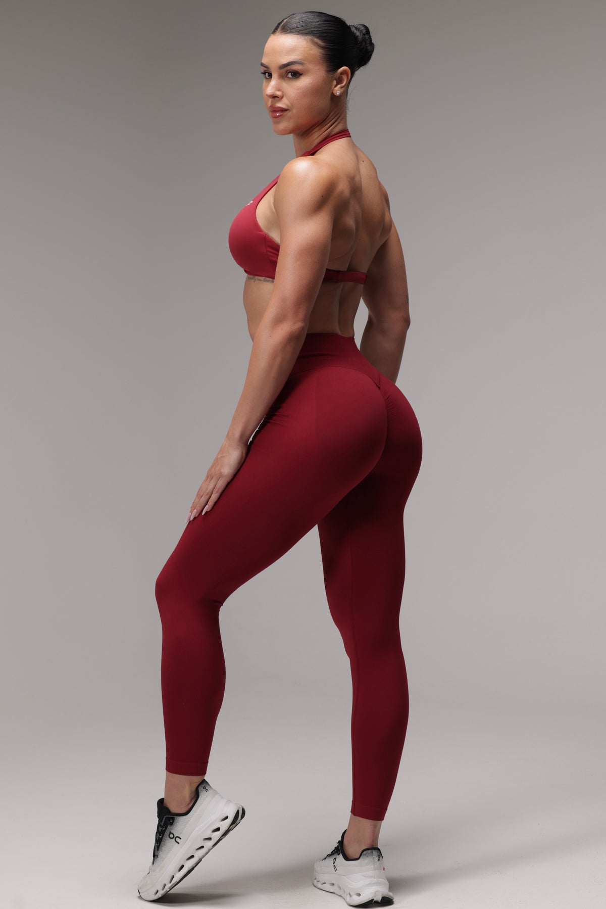 Burgundy Fit Leggings