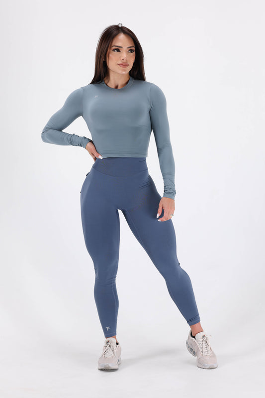 Pchee Pocket Legging Blue