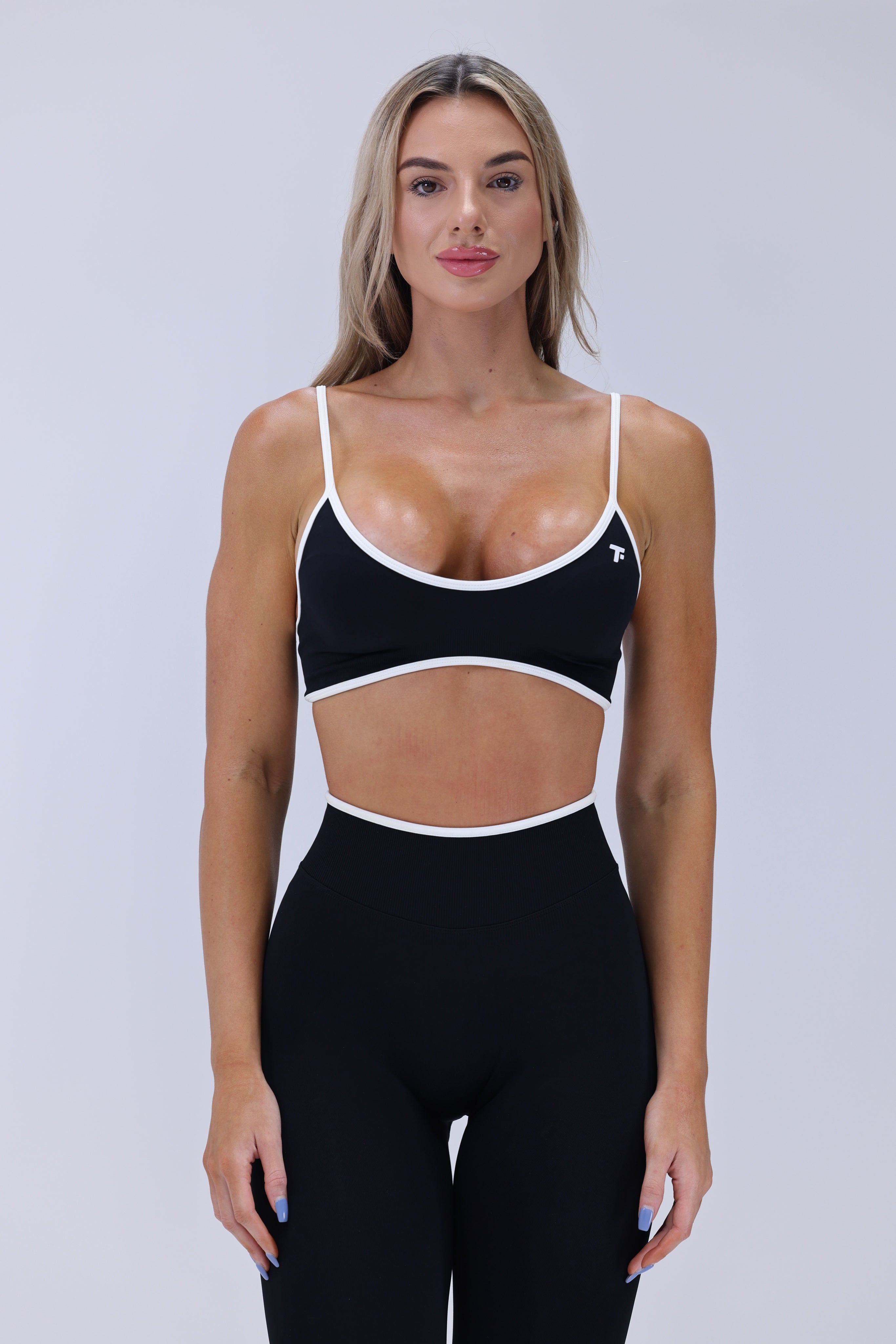 Black Contrast Sculpt Bra