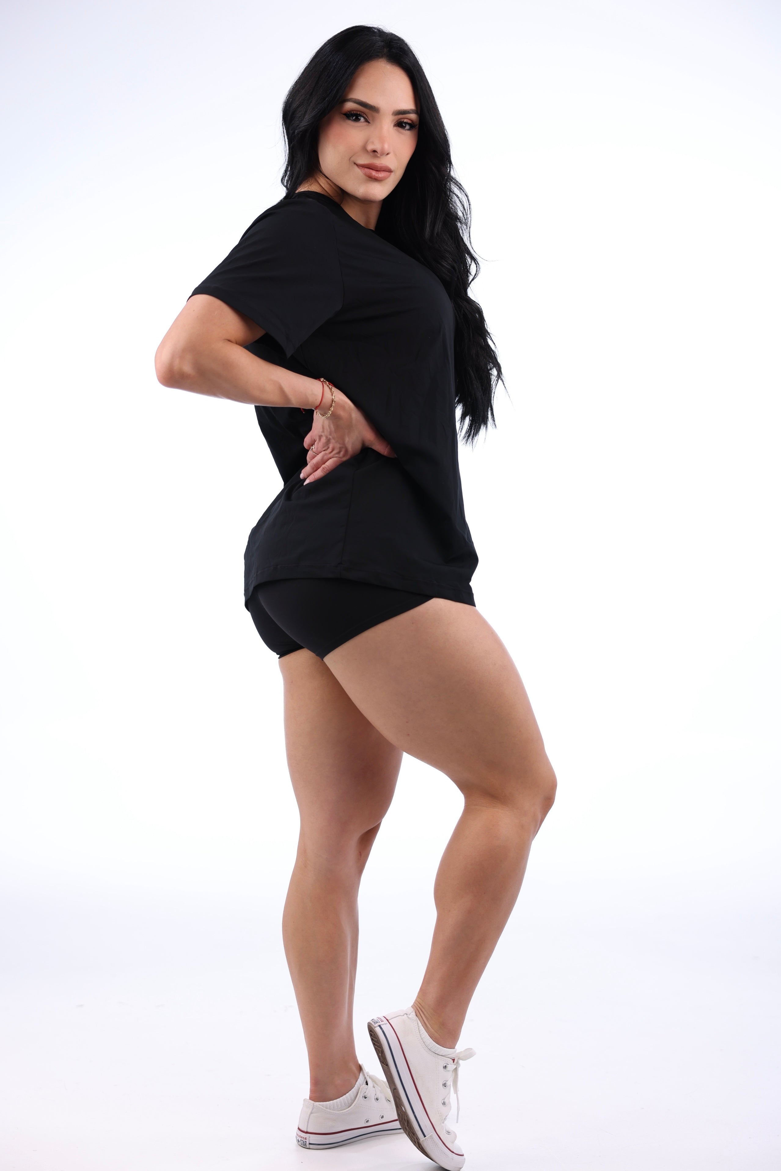 TFIT Oversized Flow Tee – Black
