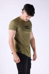 T Fit Basic Mens T shirt (Dark Green)