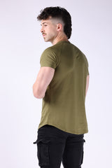 T Fit Basic Mens T shirt (Dark Green)