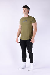 T Fit Basic Mens T shirt (Dark Green)