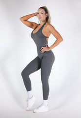 Seamless Perfection Charcoal Jumpsuit