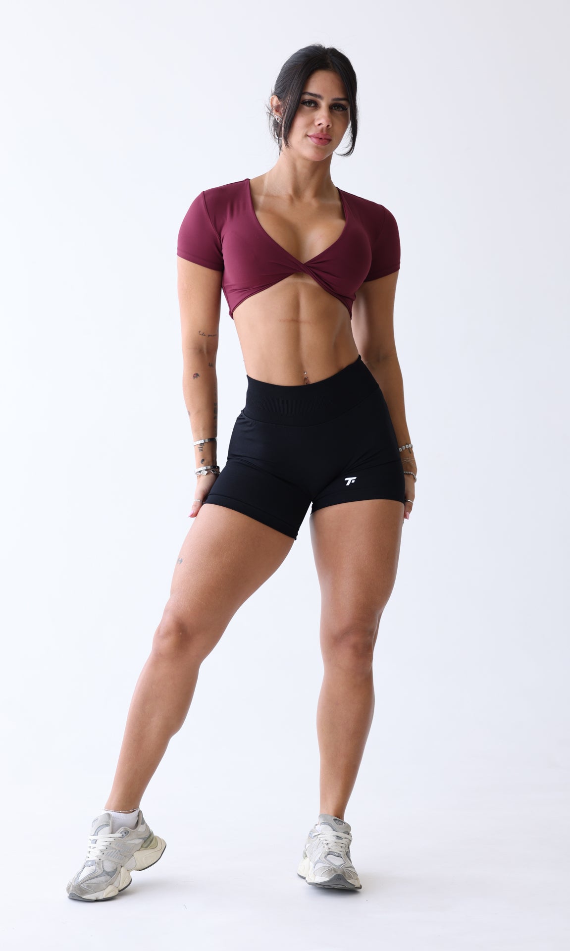 Wine Twist Top/Bra