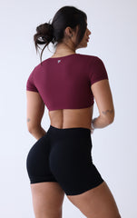 Wine Twist Top/Bra